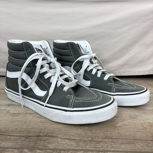 Vans Sk8 Hi Forest Green Suede HT Sneakers Skateboard Mens Sz 8 Athletic Preppy
